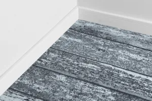 Protišmykový metrážny koberec WOOD drevo, dosky - sivý