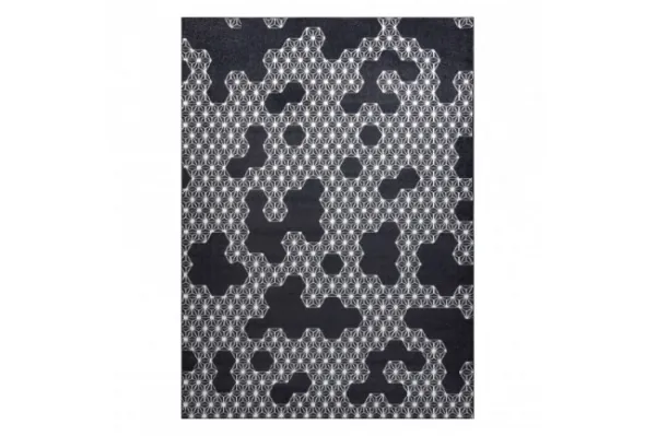 Koberec HEOS 78547 HEKSAGON PUZZLE antracyt / krém