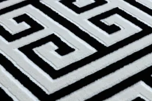Koberec GLOSS 6776 85 Greek - čierny, slonia kosť