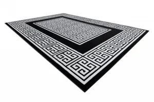 Koberec GLOSS 6776 85 Greek - čierny, slonia kosť