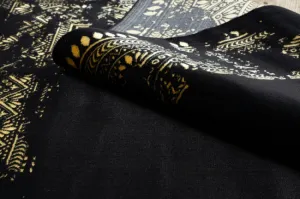 Koberec GLOSS 408C 86 Glamour - čierny, zlatý