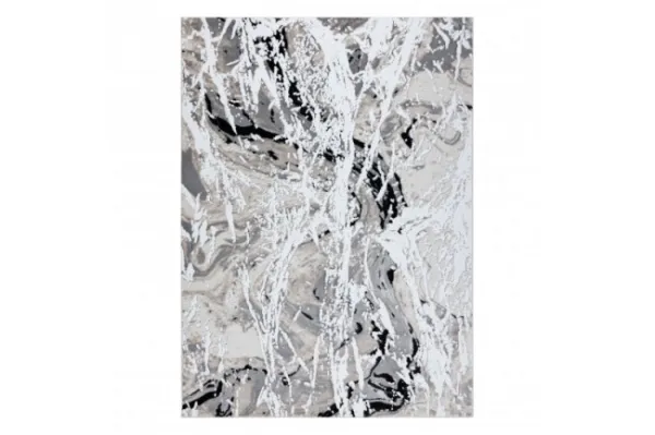 Koberec GLOSS 8488 37 Abstrakcia, glamour - béžový, sivý