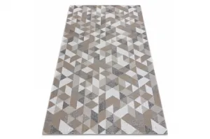 Koberec EKO SIZAL BOHO Casa Trojuholníky 2816 krém / taupe
