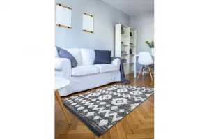 Koberec EKO SIZAL MOROC Zygzak 22319 - sivý / krém