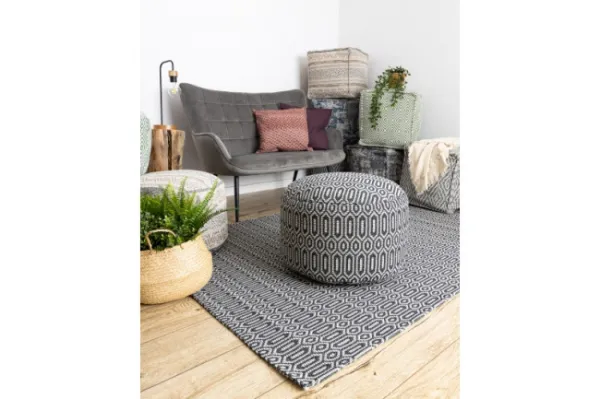Koberec EKO SIZAL BOHO Casa 22075 čierny / sivý