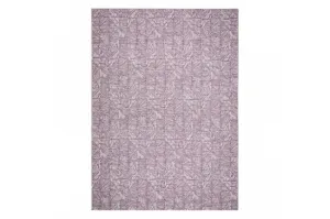 Koberec SIZAL COLOR 47373260 Línie, trojuholníky, jodelka - slivka / béžový
