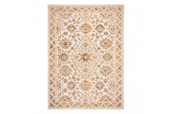 Koberec SIZAL COLOR 19521460 Ornament, ramka, cynamon - béžový