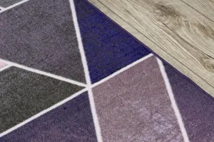 Protišmykový behúň TROJUHOLNÍKY fialový