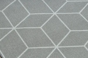 Protišmykový behúň CUBE kocka - sivý