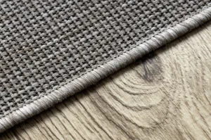Koberec Sizal Floorlux 20580 jednofarebný - strieborný / čierny