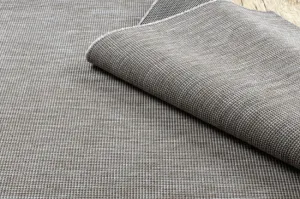 Koberec Sizal Floorlux 20580 jednofarebný - strieborný / čierny