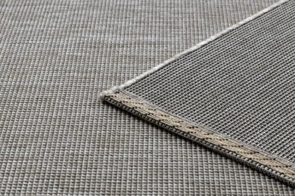 Koberec Sizal Floorlux 20580 jednofarebný - strieborný / čierny