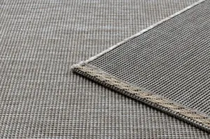 Koberec Sizal Floorlux 20580 jednofarebný - strieborný / čierny