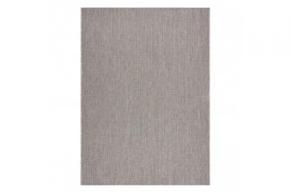 Koberec Sizal Floorlux 20580 jednofarebný - strieborný / čierny