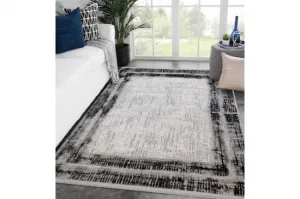 Koberec TULS 51235 Vintage ramka antracit