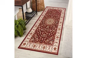 Koberec NAIN Rozeta, ramka 7176/51066 bordo