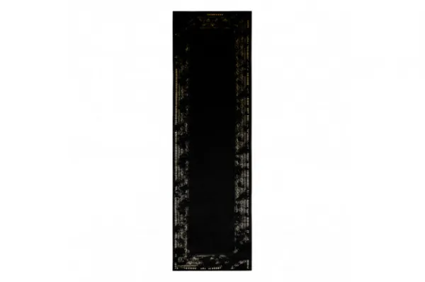 Koberec / Behúň GLOSS 408C 86 Ramka, glamour, art deco čierny / zlatý