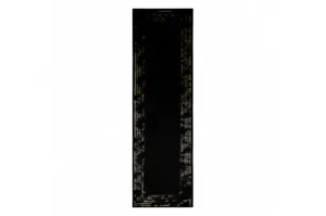 Koberec / Behúň GLOSS 408C 86 Ramka, glamour, art deco čierny / zlatý