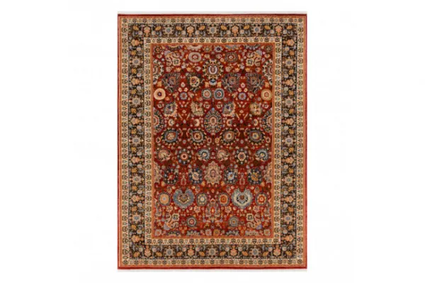 Koberec KESHAN Fredzle, Ornament, ramka orientálny 7573/53577 bordo / granát