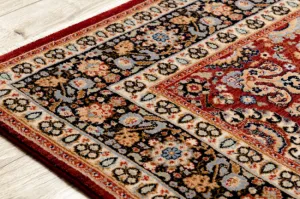 Koberec KESHAN Fredzle, Ornament, ramka orientálny 7573/53577 bordo / granát