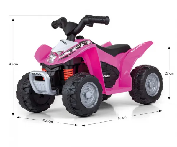 Elektrická štvorkolka Milly Mally Honda ATV ružová