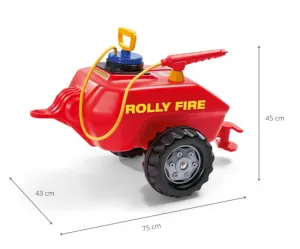 MILLY MALLY Cisternový voz s pumpou a striekačkou Rolly Toys Vacumax Fire červená