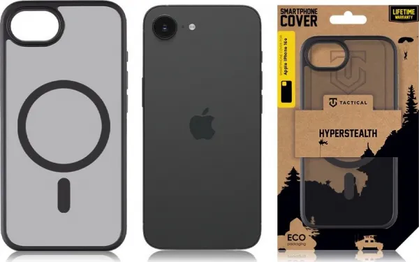 Tactical MagForce Hyperstealth kryt, iPhone 16e, tmavosivý