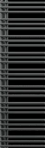 MEXEN - Neptún vykurovací rebrík/radiátor 1600 x 500 mm, 662 W, antracit W101-1600-500-00-66