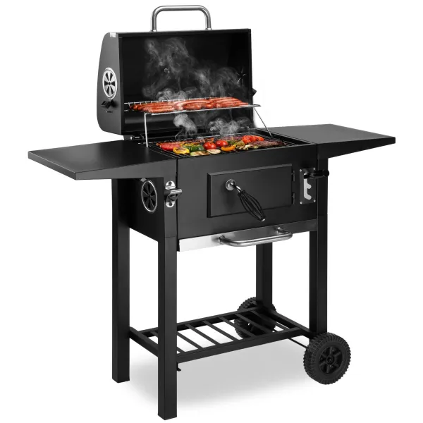 Karbónový záhradný gril CARBON čierny