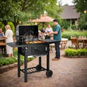 Karbónový záhradný gril CARBON čierny