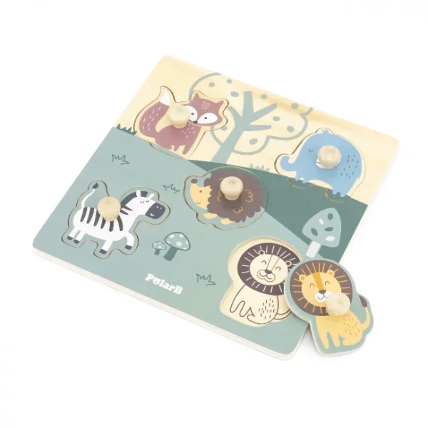 Puzzle s rúčkami Viga 44068 PolarB zvieratká