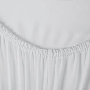 Plachta s gumičkou JERSEY 3 biela