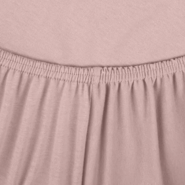 Plachta s gumičkou JERSEY 3 púdrovo ružová