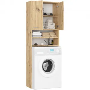 Ak furniture Koupelnová skříňka nad pračku FIN dub artisan