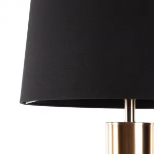 ArtFir Stojaca lampa LETI | čierna/zlatá 36 x 157 cm