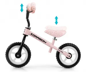 Detský balančný bicykel Milly Mally Dragon pink