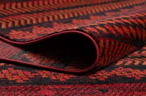 Koberec ORIENT 5132 so strapcami / orientálny, bordový / čierny