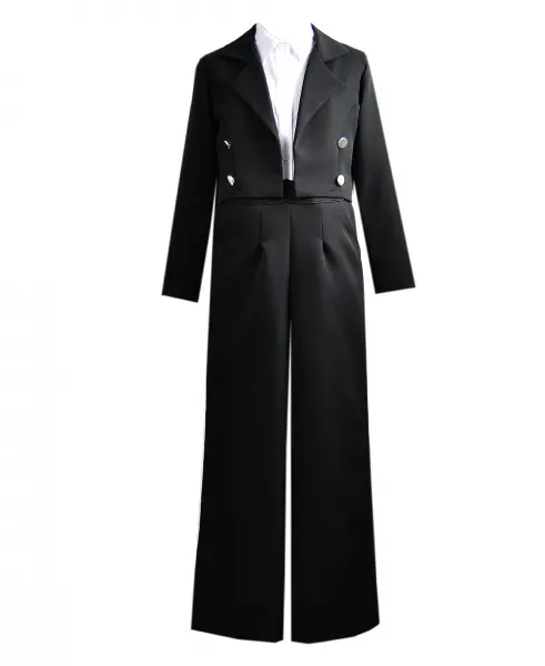 Fashionkids Dievčenské elegantné nohavice M/464 Farba: Čierna, Veľkosť: 152