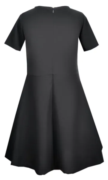 Fashionkids Dievčenské šaty LIZA M/448 čierna Farba: Čierna, Veľkosť: 152