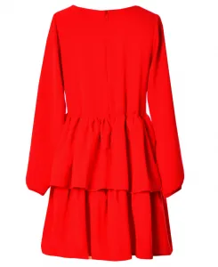 Fashionkids Dievčenské šaty SOPHIA  M/402 Farba: Červená, Veľkosť: 152