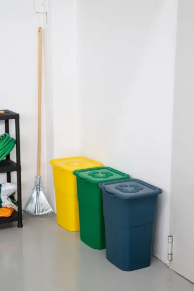 Sada 3 ECO odpadkových košov na triedený odpad 3 x 50 l