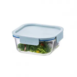 LOCKnLOCK Dóza sklenená štvorcová CLEAR, 750 ml, mint, 750 ml