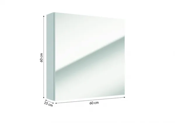 ArtDef Zrkadlová skrinka SALSA E60 | white