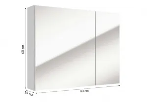 ArtDef Zrkadlová skrinka SALSA E80 | white