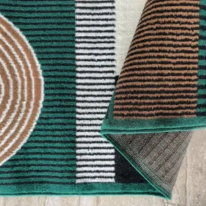 KoberecAlfasgeometrickýmvzorom-zelenýŠírka:60cm|Dĺžka:100cm68260_124298