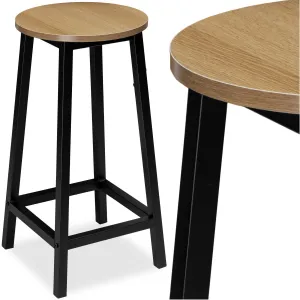 TZB Barová židle FLINT modern oak/černá
