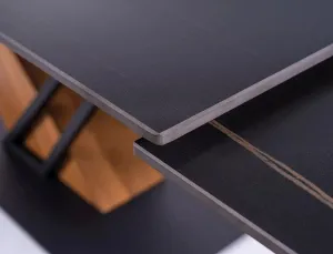 Signal Rozkládací jídelní stůl Genesis 180/240 cm černý/jasan