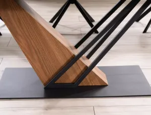 Signal Rozkládací jídelní stůl Genesis 180/240 cm černý/jasan
