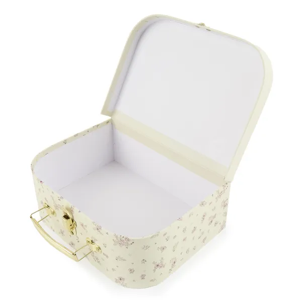 Bieco - Súprava troch kartónových kufríkov - jelenček Ella - vintage flowers