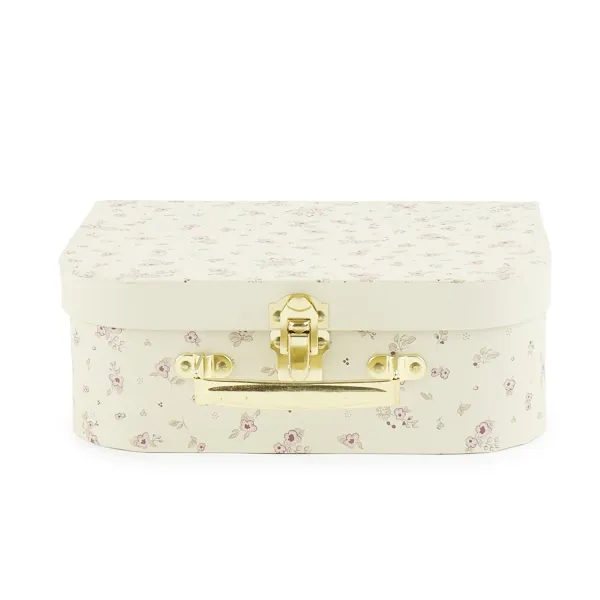Bieco - Súprava troch kartónových kufríkov - jelenček Ella - vintage flowers
